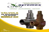 VÁLVULA DE SEGURIDAD-ALIVIO · Descarga lateral para servicio en líquidos, gases y vapores. Presión máxima de operación: 21.1 Kg/cm² (300 psi). Temperatura máxima de operación: