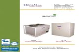 Sistemas de Aire Acondicionado y Refrigeración - TECAM S.A. R-410A EER …tecam-sa.com/wp-content/uploads/catalogos/3... · 2019. 7. 9. · de aire se suministran con un motor especialmente