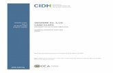 Informe No. 3/20 - OAS3. El 23 de marzo de 2000, la CIDH emitió Informe de Admisibilidad No. 30/00. En su informe, la CIDH concluyó que era competente para examinar la presunta violación