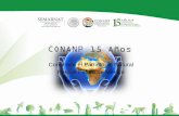 CONANP 15 Años - Idefom•PROCODES, PET, PROVICOM y Maíz Criollo •Programa de Conservación de Especies en Riesgo •Estrategia de Cambio Climático en ANP’s •Infraestructura