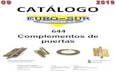 CATÁLOGO - Eurosur Sanlucar, s.l. 644_0.pdf115891 CIERRE TESA CT1800 2-3-4 BN NEGRO 1 115907 CIERRE TESA CT1800 2-3-4 BN PLATA 1 Codigo Denominacion Articulo Udes/Caja 644503 CADENA
