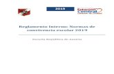 Reglamento Interno: Normas de convivencia escolar 2019escuelarepublicadeaustria.cl/documentos/Reglamento... · 2019. 1. 8. · convivencia escolar 2019 Escuela República de Austria