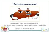 Colestasis neonatal - serviciopediatria.com...Colestasis neonatal por adición de factores en pacientes prematuros y críticos. Unidad de Digestivo Infantil y Sección de Neonatología.