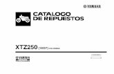 XTZ250 - Incolmotos Yamaha · 2019. 2. 13. · 1 4b4–e3470–00 enfriador de aceite completo 1 2 5sl–12671–00 tuerca 1 1 3 90480–16802 tapon 2 4 90387–06876 espaciador 2