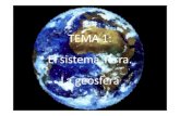 TEMA 1: El sistema Terra. La geosfera · 2016. 9. 14. · ATMOSFERA HIDROSFERA GEOSFERA (INCLOU LA EDAFOSFERA(=PEDOSFERA) BIOSFERA CTMA B I O L O G I A. Mercè del Barrio Arranz SISTEMES