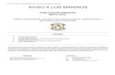 AVISO A LOS MARINOS MAYO EXTRA - DIGAOHM · 2018. 10. 31. · AVISO A LOS MARINOS PUBLICACIÓN MENSUAL MAYO 2013. DIRECCIÓN GENERAL ADJUNTA DE OCEANOGRAFÍA, HIDROGRAFÍA Y METEOROLOGÍA
