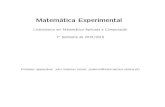 Matem atica Experimental jvideman/Aulas_3-4.pdf Matem atica Experimental Licenciatura em Matem atica