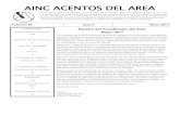 AINC ACENTOS DEL AREA - CNIA · 2019. 11. 16. · Un informe confidencial, publicado por los oficiales del Área Interior Norte de California (AINC), la cual es una área de Servicios