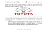 Alerta Toyota 26 Ampliación de llamado a revisión bolsas de ......Alerta No. 26/2015 rar@profeco.gob.mx ! En los siguientes diagramas, en rojo se puede apreciar el inflador de la