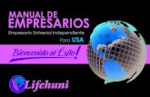 USA - Lifehuni€¦ · 3.3.4. Life Esmeralda ..... 77 3.3.5. Life Diamante ... Lifehuni y vender los productos a los clientes finales, puede representar a otros y desarrollar el plan