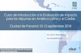 Curso de Introducción a la Evaluación de Impacto para las … · 2019. 1. 21. · Curso Introducción a la Evaluación de Impacto Ciudad de Panamá 2018 López Acevedo & Tang (eds)