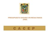 PRESUPUESTO BASADO EN RESULTADOS (PbR) - Pueblacacep.puebla.gob.mx/images/Presupuesto_basado_en_Resultados_P… · PRESUPUESTO BASADO EN RESULTADOS Reforma Art. 134 Constitucional