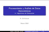 Procesamiento y An alisis de Datos Astron omicosrgh/arch/pg4/curso-proc-analisis-4.pdfProcesamiento y An alisis de Datos Astron omicos 4.- Algoritmos de Ordenaci on R. Gil-Hutton Marzo