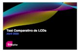 Test Comparativo de LCDs - Philips...LN40A550 SONY KLV40W300A LG Modelo 42LG60R 3 ¿Cómo alcanzamos este objetivo? lInvestigación Cuantitativa realizada entre el 17 y el 20 de marzo