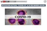 SITUACION ACTUAL “COVID 19“ al 24 DE MARZO (24:00) · 2020. 3. 25. · Casos de infección por COVID-19 hospitalizados confirmados, Perú (Al 24 de Marzo a las 23:00 horas) Elaborado
