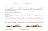 Pranayama Abdominal Breathing: SupinePranayama Abdominal Breathing: Supine Starting Position: supine, with bent legs. Your lumbar region is completely in contact with the ground (a