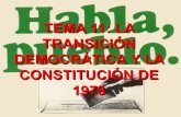 TEMA 11: LA TRANSICIÓN DEMOCRÁTICA Y LA CONSTITUCIÓN …dolores.eira.es/wp-content/uploads/2013/05/15... · 2013. 5. 22. · tema 11: la transiciÓn democrÁtica y la constituciÓn