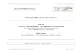 Arcos de la Frontera (Cádiz). - Programación Módulo ASIRña.es/sites/default/files/2019_2020... · 2020. 2. 4. · C.F.G.S. Administración de Sistemas Informáticos en Red. Seguridad