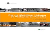 Pla de Mobilitat Urbana - Vilafranca del PenedèsTot i que actualment encara no s’han publicat les dades municipals oficials de l’Enquesta de Mobilitat Quotidiana de l’any 2006,