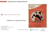 DOSSIER DE PRESENTATION...Indiﬀérence (Joseph Colombo et Tony Murena) 3’ Monsieur Bébert (Georgius ‐ A.Clamens – 1937) 3’ Mon oncle a tout repeint (Eisler‐Nohain) 2’20’’