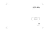 DDR-63+ - Sangean · 2018. 2. 2. · Memorizaciones de estaciones Acceso a pistas CD por números Silenciamiento de audio Autosintonización DAB/FM Función aleatoria CD/iPod Uso