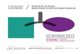 DISPLASIA GEIDIS BRONCOPULMONARgeidis.es/docs/Programa_curso_GEIDIS.pdf · Seguimiento del paciente con Displasia Broncopulmonar. Mª Salomé Albi. Hospital Doce de Octubre. Madrid