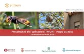 Presentaió de l’apliaió SITMUN - Vespa asiàtica · Narcís Vicens Perpinyà · Tècnic del Servei de Medi Ambient (Diputació de Girona) 2. Presentaió de l’apliaió SITMUN