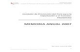 MEMORIA ANUAL 2007 - PERUmedia.peru.info/catalogo/attach/Memoria... · MEMORIA 2007 Comisión de Promoción del Perú para la Exportación y el Turismo: PROMPERÚ 1 Comisión de Promoción