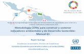 Sesión 8: sostener indicadores ambientales ODS Metodología … · 2018. 1. 4. · Río de Janeiro, Brasil Diciembre 11-15, 2017 Metodología CEPAL para construir y sostener indicadores