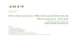 MONDARIZ · 2020. 6. 5. · Mondariz apuesta por un modelo de explotación basado en compromisos tales como: la optimización de los procesos productivos, con el fin de reducir el