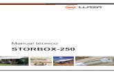 STORBOX 250 - Toldos Serrano · 2019. 5. 25. · El toldo cofre STORBOX-250, dentro de la gama BOX de Llaza, posee un diseño basado en líneas suaves y redondea-das, que armonizan