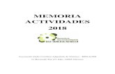 MEMORIA ACTIVIDADES 2018 · 2019. 5. 8. · - Programa de fisioterapia en DCA: con respecto al DCA (Daño cerebral Adquirido) puede ser definida como un Arte y Ciencia del tratamiento