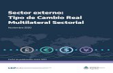 Sector externo: Tipo de Cambio Real Multilateral Sectorial...lado agroindustrial, cultivos (+2,1%) y productos de molinería (+1,8%) fueron las de mayores alzas. ÍNDICE DE TIPO DE