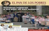 El P. Silvestro recibe a EL PAN DE LOS POBRES · 2016. 2. 24. · a los pies de San Antonio VVuestras súplicaass Los peregrinos de El Pan de los Pobres ante la tumba de San Antonio