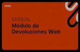MANUAL DE DEVOLUCIONES - Niubiz · 2020. 12. 28. · 1 Ingresa al menú Devoluciones Web > Devolución Masiva. La devolución masiva permite cargar, mediante un archivo Excel, varias