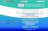 SEREX - PESCAN° 340396) y iii) Proyecto Mejoramiento de la Gobernanza del Sistema Nacional de Innovación en Pesca y Acuicultura (SNIP N° 343479). Las presentes bases han sido aprobadas
