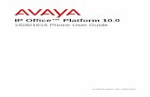 IP Office™ Platform 10 · 2019. 3. 28. · momento de su impresión, Avaya no se responsabiliza por los errores. Avaya se reserva el derecho de realizar cambios y correcciones a