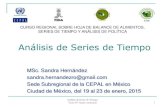 Análisis de Series de Tiempo - CEPAL · 2015. 9. 22. · 1 Análisis de Series de Tiempo MSc. Sandra Hernández sandra.hernandezro@gmail.com Sede Subregional de la CEPAL en México