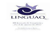 III Jornada de Lingüística 3 y 4 de agosto de 2017trastornos del lenguaje, así como capítulos en libros nacionales e internacionales. Ha presentado conferencias en múltiples congresos