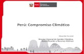 Perú: Compromiso Climático...2015/03/03  · (residuos sólidos) del cambio climático en el Perú. • Más de 70 opciones de mitigación identificadas en los sectores: Energía,