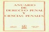 DERECHO PENAL ' y CIENCIAS PENALES - Blog UCLMblog.uclm.es/cienciaspenales/files/2016/11/1965_fasc_I...ANUARIO UE DERECHO PENAL Y CIENCIAS PENALES Fundador: EUGENIO CUELLO C.UON (t)