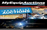 MyEquipAuctions · 2020. 8. 14. · 24” x 60” Victor Gap Bed Lathe · 21” x 100” Clausing Colchester Lathe · 17” x 80” Turn Master Gap-bed Lathe · 17” x 60” Graziano