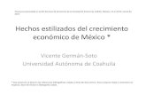 Hechos estilizados del crecimiento económico de Méxicoeconomia.uaemex.mx/CICE/rifcce/Regularidades_Empiricas/HechosE… · Hechos estilizados del crecimiento económico de México