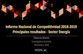 Informe Nacional de Competitividad 2018-2019 Principales ......Mejorar las oportunidades de empleo formal. ... Honduras 9 9Guatemala 4México ... sector energético son elementos clave