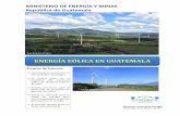 Energía Eólica en Guatemala...aspas que a través de un generador producen energía eléctrica. Los aerogeneradores tienen diferentes tamaños y pueden satisfacer demandas de pequeña