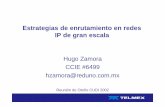 Estrategias de enrutamiento en redes IP de gran escala · Estrategias de enrutamiento en redes IP de gran escala Hugo Zamora CCIE #6499 hzamora@reduno.com.mx Reunión de Otoño CUDI