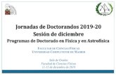 Doctorado - UCM · 2019. 12. 12. · Programas de doctorado La formación doctoral se estructura en programas que ofrecen formación transversal y específica correspondiente a su