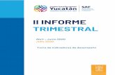 II INFORME TRIMESTRAL - Yucatán · 2020. 7. 31. · II TRIMESTRE Y I SEMESTRE Actividad: C1A1 Responder las solicitudes de acceso. 20,596 Porcentaje de solicitudes de acceso atendidas