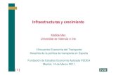 Matilde Mas Universitat de València e Ivie · 2013. 3. 26. · Infraestructuras y crecimiento Matilde Mas Universitat de València e Ivie [ 1 ] I Encuentro Economía del Transporte