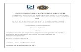 UNIVERSIDAD DE LA DEFENSA NACIONAL CENTRO ......Universidad de la Defensa Nacional – Centro Regional Universitario Córdoba - IUA Implementación de mejoras en el proceso de gestión